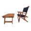 Camping/ Relax Chair FSC 100% Acacia Wood with Fabric Natural Colour