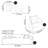 Simple curve two-colour sofa tea table combination