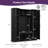 71.2" Farmhouse Hall Tree with 4 Side Cabinets, All-in-One Mudroom Furniture with Adjustable Shelves & Open Cubbies, Beadboard Entryway Bench with Coat Rack & 5 Hooks for Hallway-129892233
