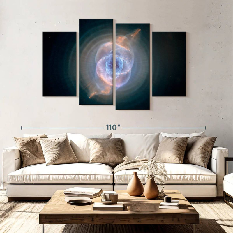 Oberle Cat's Eye Nebula, 54" H x 84" W