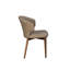 Upholstered Faux Leather Dining Chair in Grey