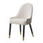 Chaises en similicuir avec pieds et dossier en métal, ensemble de 2-2131040085