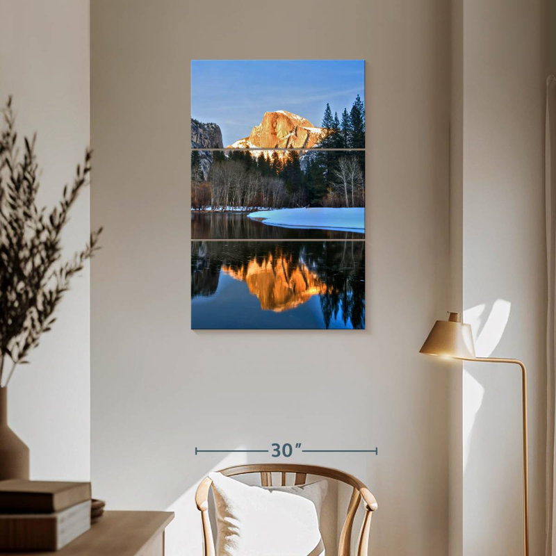 Alvord Half Dome By Merced River, 38" H x 24" W