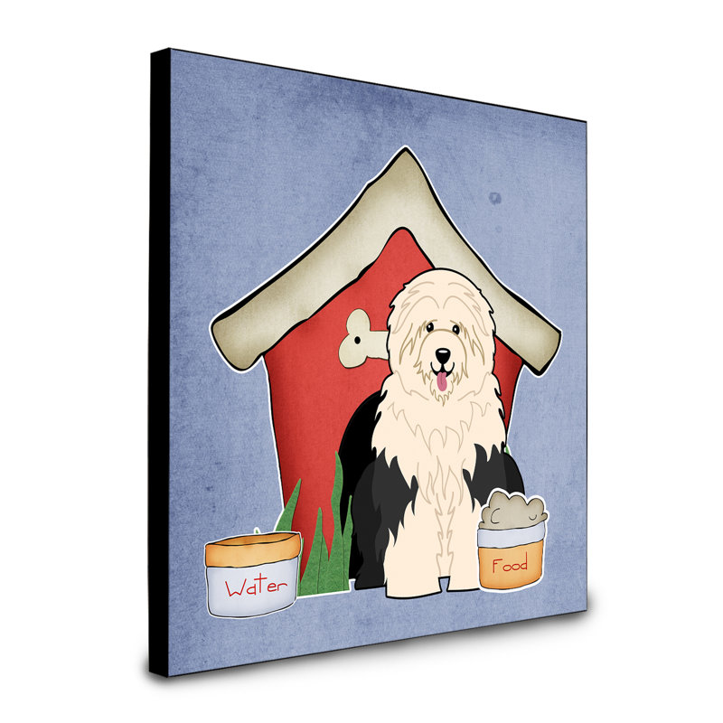 Panneau mural d’art collection dog house Scarvinia, Berger anglais