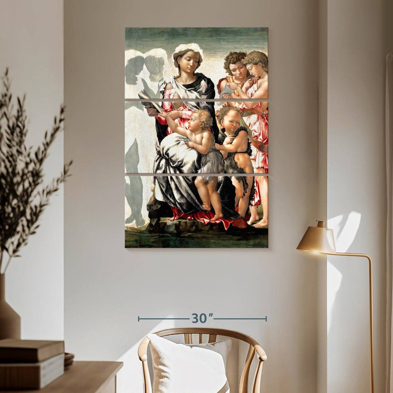 Adella Manchester Madonna 1497, H 65 po x l 42 po