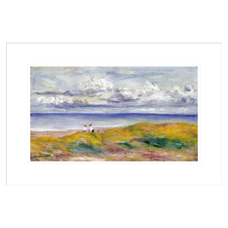 Sur les falaises par Pierre-Auguste Renoir, impression giclée encadrée, H 14,81 po x l 21,75 po