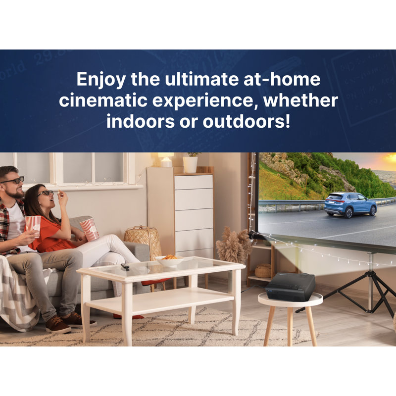 150" Home Theater Portable LCD Projector 