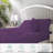 100% Egyptian Cotton Full XL Size Sheet Set 1000 Thread Count Luxury Ultra Soft Bed Sheets Fits Mattress Upto 18" Inch Deep Pocket, Full XL Size - Plum Solid-125132426-125132433