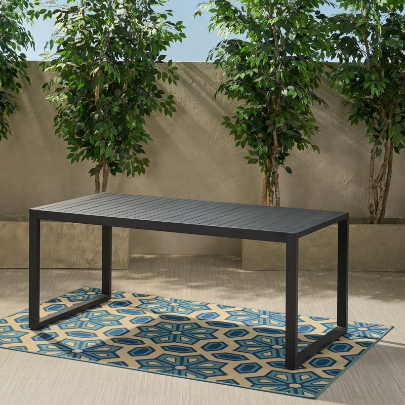 Table de salle à manger, table de salle à manger, table de salle à manger, table de salle à manger moderne, table de salle à manger d'extérieur en aluminium