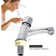 Modern Basin Single Tap with 360-Degree Swivel Spout | Chrome-Plated Self-Closing Water-Saving Sink Faucet with Time Delay