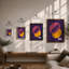 Overlapping Forms Geometric - Framed Print-919248717-919248713
