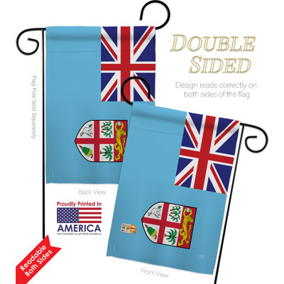Double Sided 18.5'' H x 13'' W Polyester Flag Set