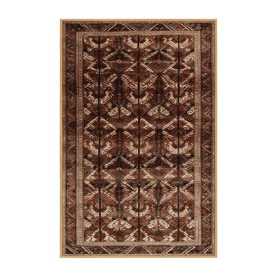 Machine Washable Persian Brown Area Rug
