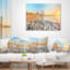 Plage de la plage de Barcelone à Barcelone - Coussin à imprimé paysage-1206988087