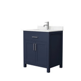 Beckett 30" Freestanding Single Bathroom Vanity with Cultured Marble Top