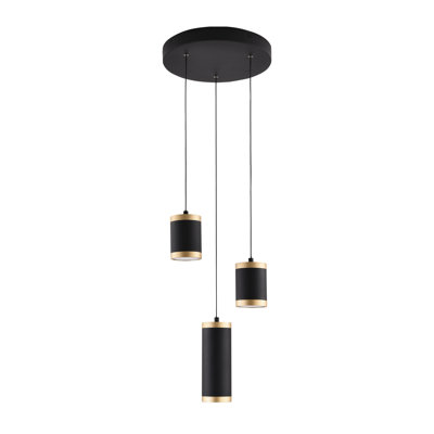 Luminaire suspendu 3 lumières DEL Lynnasia