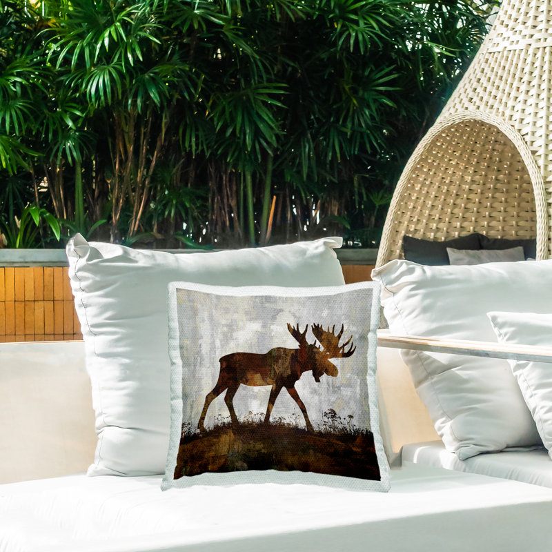 Coussin Moose Stepping Forest