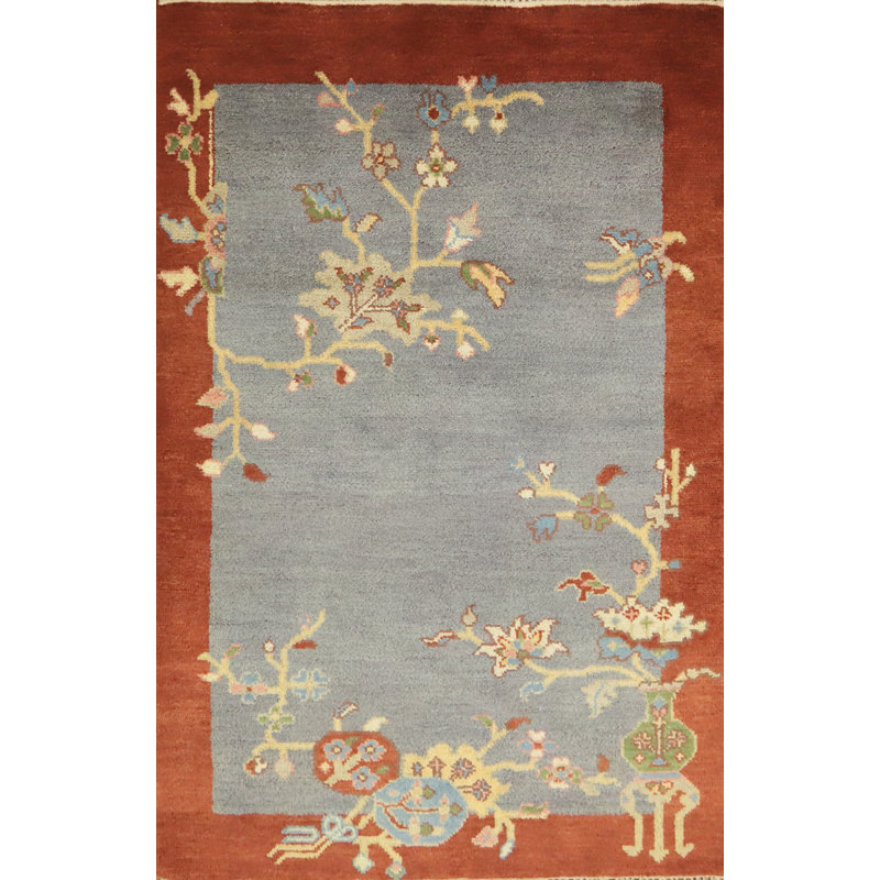 Tapis de vestibule indien fait à la main Art Deco