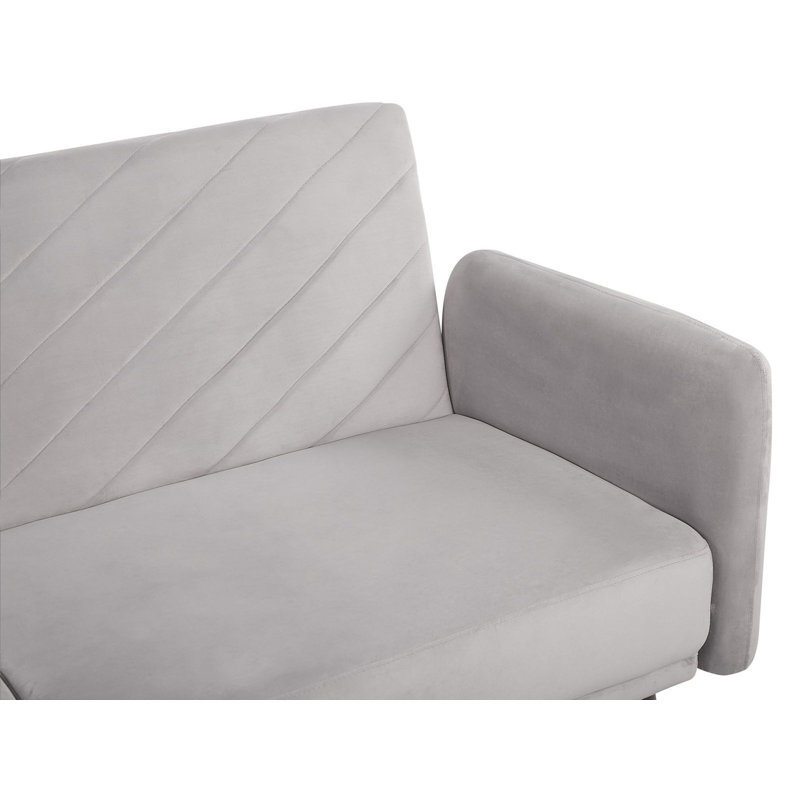 Salas Velvet Sleeper, Light Grey