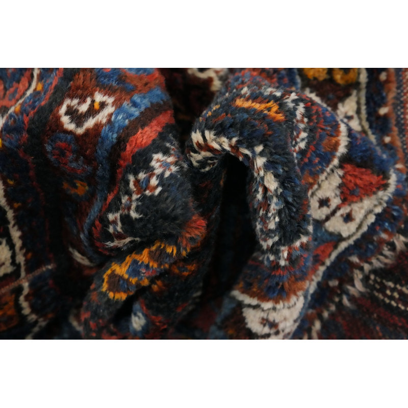 Antique Vegetable Dye Traditional Runner Rug 4x12