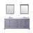 Dukes 80"  Double Vanity, Square Sinks And 30" Mirrors W/ Faucets-731381989-787786599
