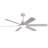 Smart 60" Indoor/Outdoor Ceiling Fan With Light, Modern White 6-Blade Design, Remote Control, Dimmable LED, 6-Speed Quiet DC Motor, Reversible For Year-Round Use-1144667318-1144667319