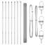 160cm H x 1000cm W Steel Border Fencing
