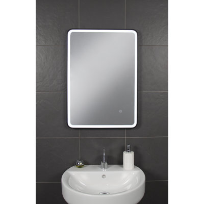 Metal Flat Mirror with Shelves