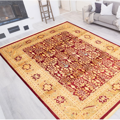 Ecarpetgallery One-of-a-kind Hand-knotted New Age Pako Burgundy 9' X 12' Wool Area Rug