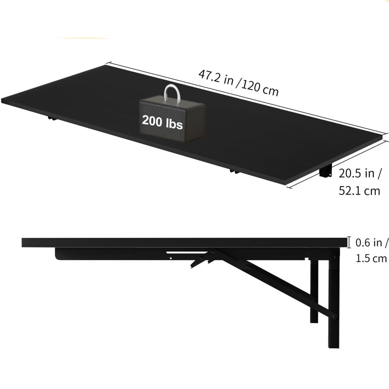 Table pliante murale 47 pouces