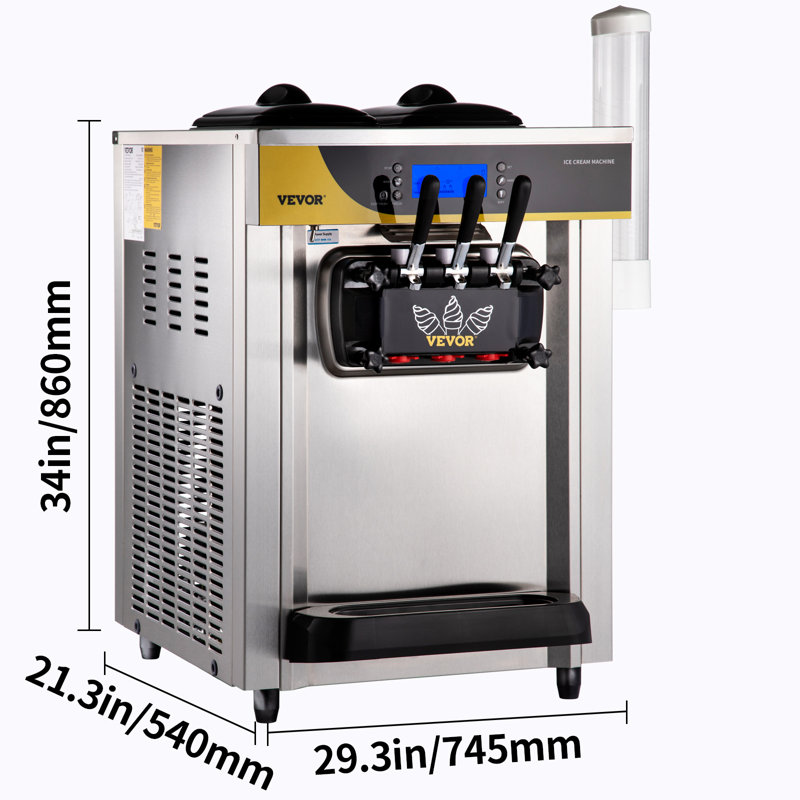 VEVOR Countertop Soft Serve Ice Cream Maker