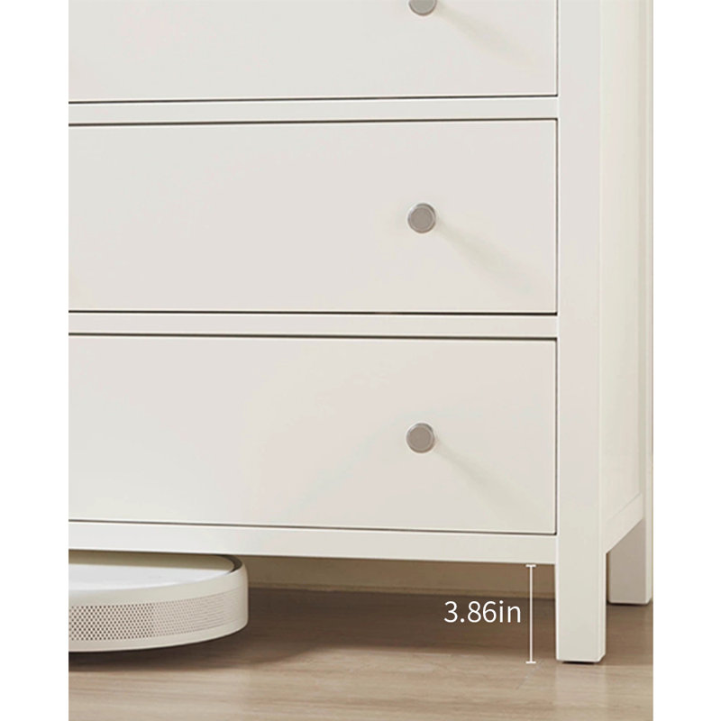 Commode décorative American Modern, Crème, crème