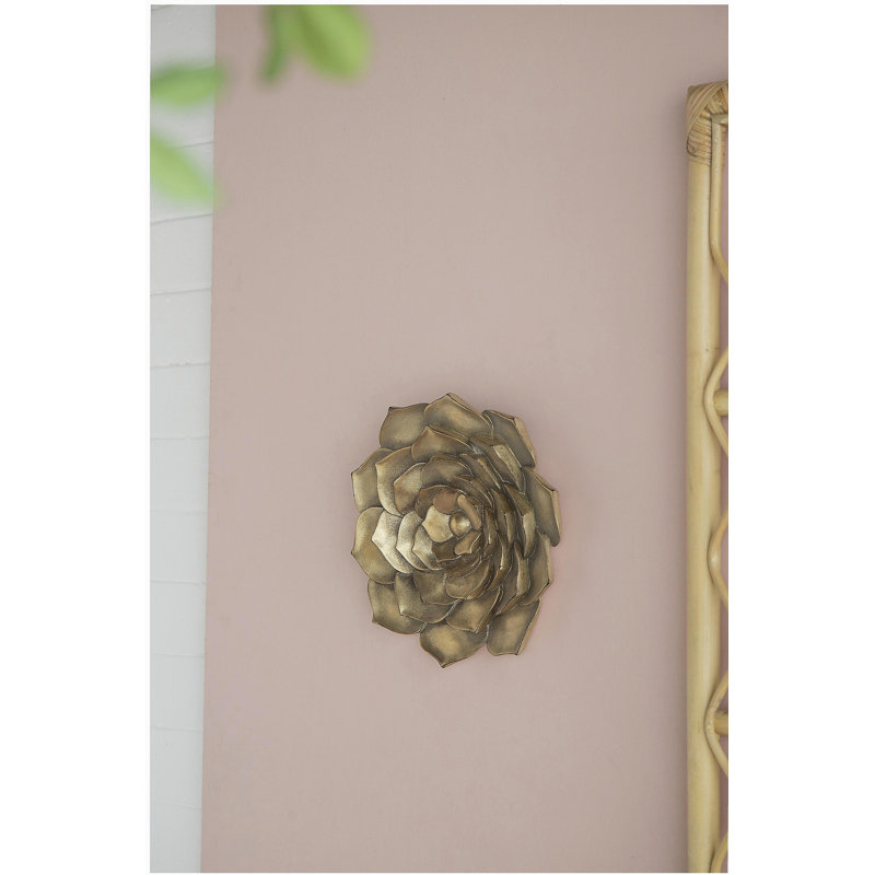 Plaque murale succulente D10x1,4 "