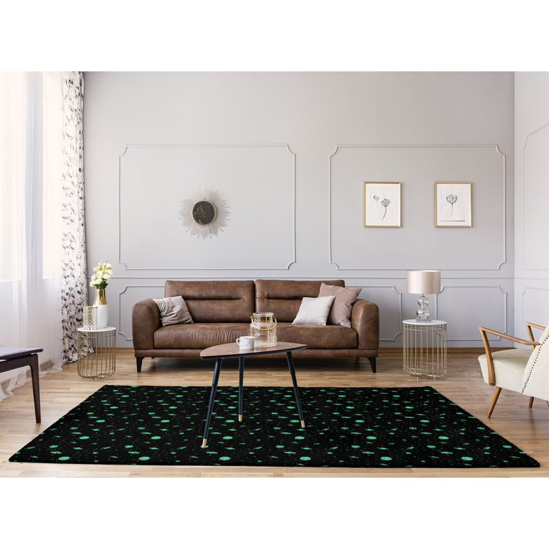 Chenille Toile Indoor Rug, Rectangle 8' x 10'