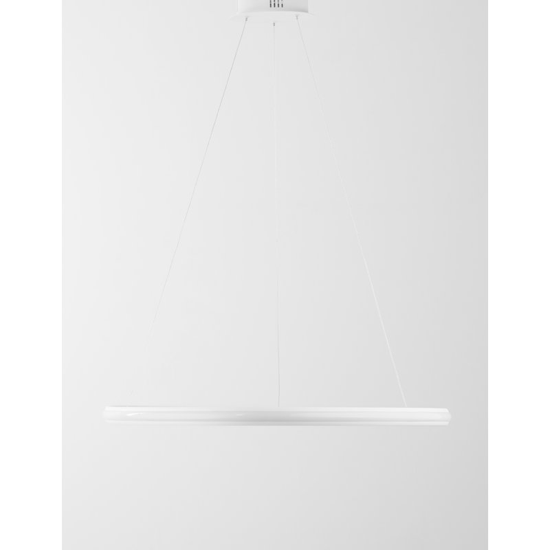 1 - Light LED Geometric Pendant, White
