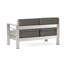 Canapé modulaire extérieur en aluminium pour 4 personnes l 80,5 po x P 80,5 po x H 24,5 po Christopher Knight Home