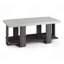 Ensemble 3 pièces table basse en bois et deux tables de bout assorties