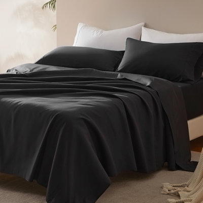 Ensemble de draps en microfibre rafraîchissant Nanotex avec poches profondes