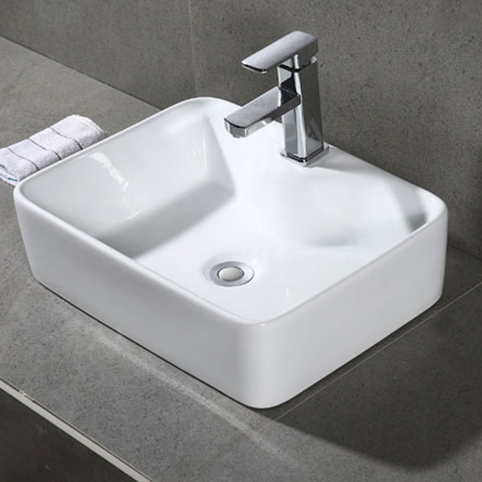 Safavieh Fen Ceramic Rectangular Overmount Bathroom Sink - Wayfair Canada