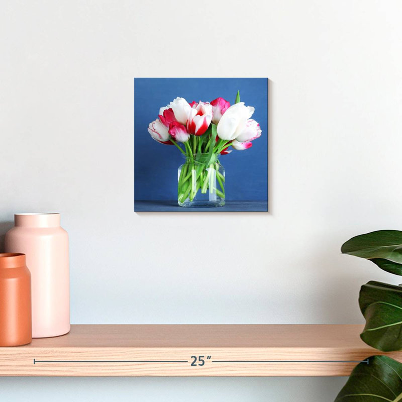 Harnek tulipes en verre, H 10 po x l 10 po