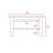 Aalaya 32" Black Coffee Table With Shelf