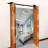 Matte Black Steel Double Door Barn Door Hardware Kit Standard Single-82929257