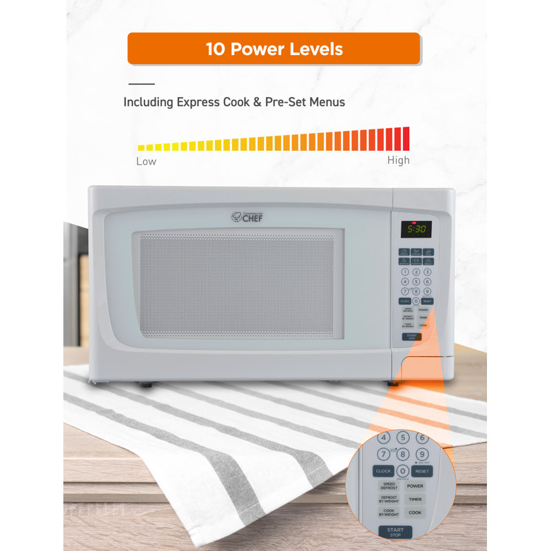 CHM Series CommercialChef 21.7" 1.6 cu ft. 1000 - Watt Countertop Microwave, White