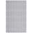 Martha Stewart Cotton Geometric Rug in Silver/Gray-49645746