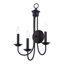 Très grande applique murale noire 3 lumières-273131407