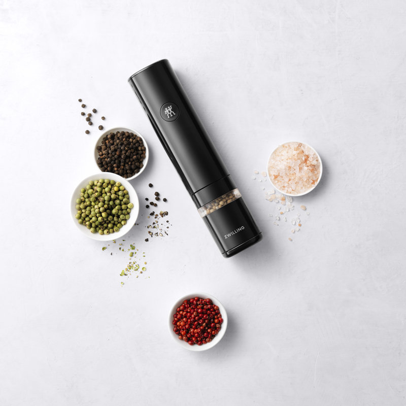 ZWILLING Enfinigy Electric Salt/Pepper Mill, Black Matte