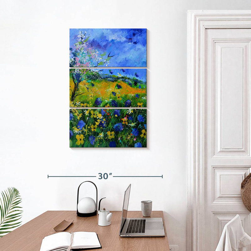 Fleurs sauvages d'été II, H 32 po x l 20 po
