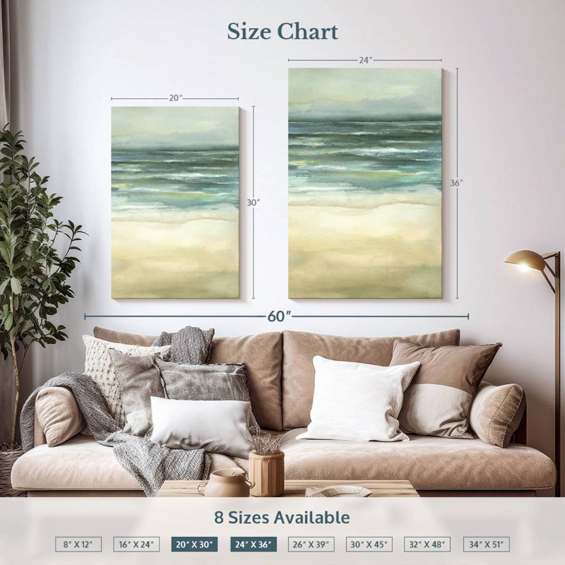 Avery Tranquil Sea III, 36" H x 24" W