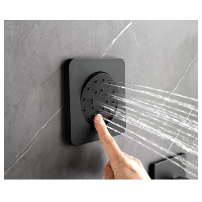 All - Inclusive Luxury Shower System - Shower Head, Hand Shower & 3 Bodysprays | Dual - Control Cartridges, Slide Bar Included