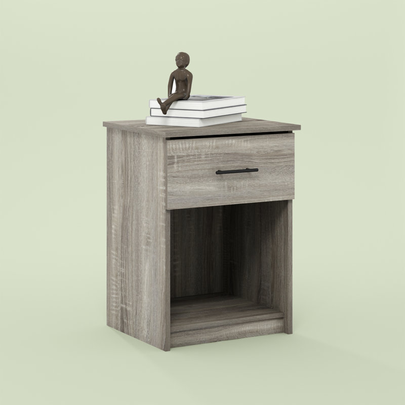 Crescenzo 17.8'' W Nightstand, Gray, Individual
